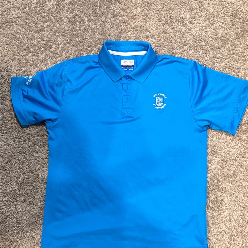 Callaway Blue Golf Polo Shirt
